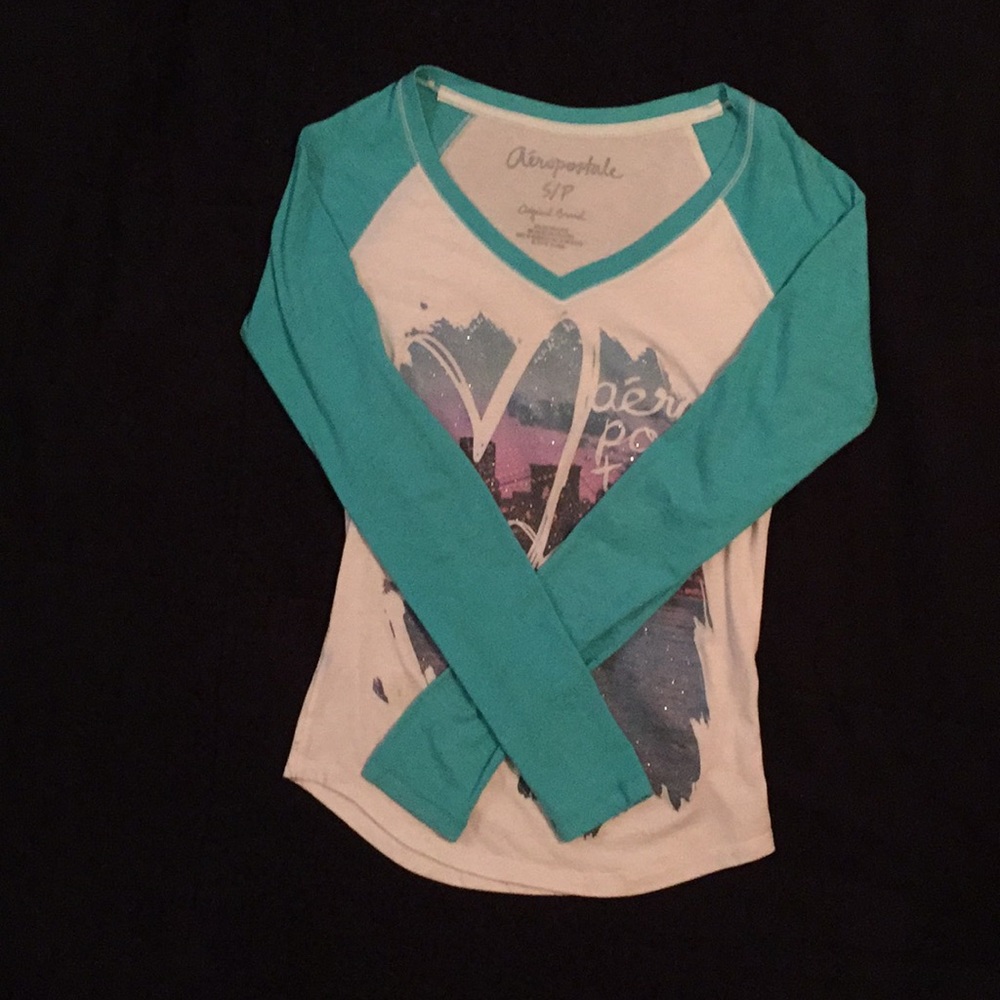 Aeropostale Long Sleeve V Neck (S)